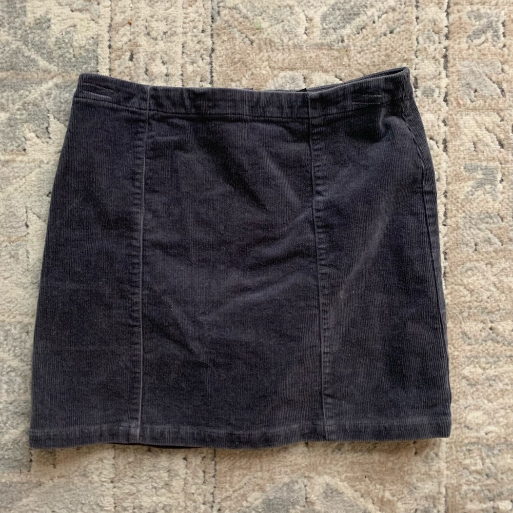 Suede Grey/Black Skirt